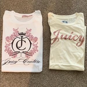 Juicy Couture set of T shirts FREE SHIPPING